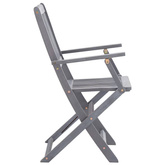 vidaXL Składane krzesła ogrodowe, 8 szt., lite drewno akacjowe