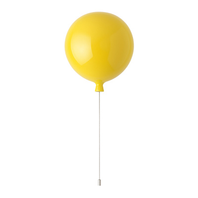 Lampa wisząca Abigali Baloon E27 do pokoju dziecięcego 20cm żółty
