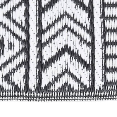 vidaXL Dywan zewnętrzny, czarny, 80 x 150 cm, PP