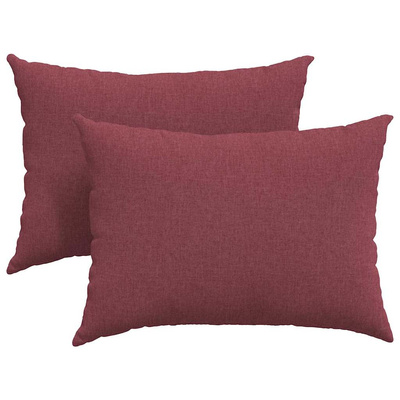 Poduszki na sofę 2 pcs Czerwone wino 70 x 50 cm tkanina