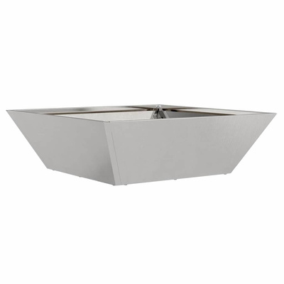 Doniczka ogrodowa Srebrny 50 x 50 x 15 cm Stal nierdzewna