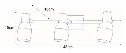 Lampa sufitowa K-WLD94503-3 z serii HOSTA KAJA