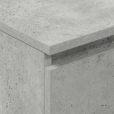 Komoda, szarość betonu, 60x35x98,5 cm, materiał drewnopochodny