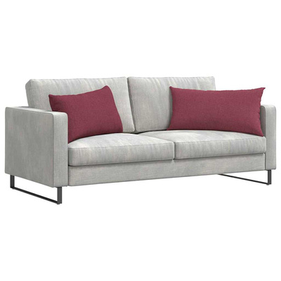 Poduszki na sofę 2 pcs Czerwone wino 80 x 40 cm tkanina