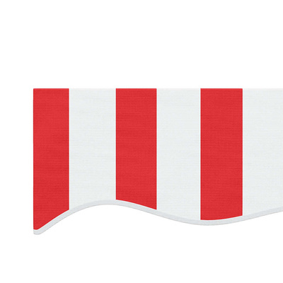 Zapasowa tkanina na markizę, czerwono-biała, 3x2,5 m, poliester