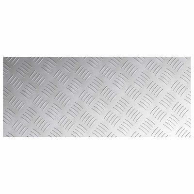 Stopień Prostokątny 4 pcs Srebrny 70 x 30 cm Aluminium