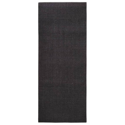 vidaXL Dywanik, naturalny sizal, 100x250 cm, czarny