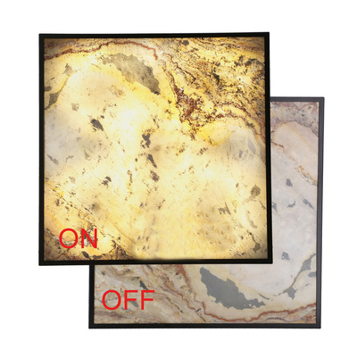 Luxan Lampa sufitowa 59x59 czarny 90w led 4000k led indian autumn