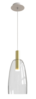 Lampa wisząca biało-złota LED 5W Modena Ledea 50133067