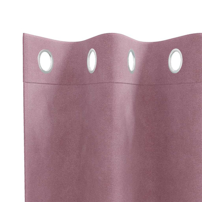 Zasłony zaciemniające 2 pcs Ciemny Róż 140 x 175 cm Aksamit