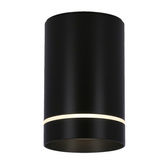 Lampa sufitowa tuba natynkowa czarna GU10 metalowa