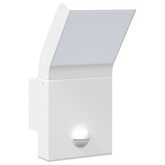 Zewnętrzne kinkiety LED z czujnikami, 2 szt., białe, aluminium