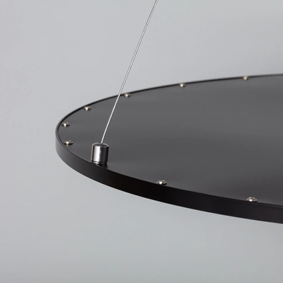 Lampa Biurowa Wisząca okragła Panel LED 36W Czarna Ramka Abruzzo Biuro