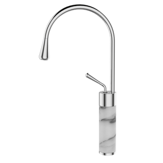 Wysoka bateria umywalkowa GABRO biały/chrom  Invena