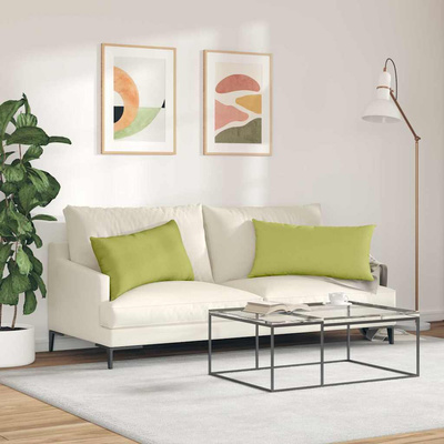 Poduszki na sofę 2 pcs Jasnozielony 80 x 40 cm tkanina