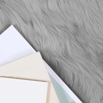 Dywan z sztucznej owczej skóry TAFALLA Szary 160 x 160 cm