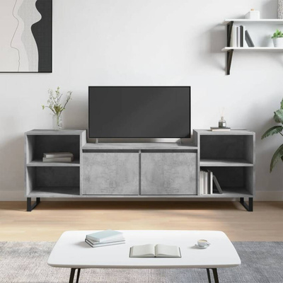 vidaXL Szafka pod TV, szarość betonu, 160x35x55 cm