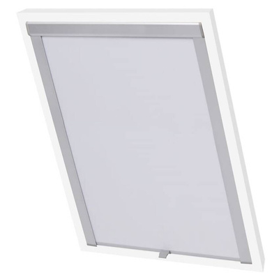 vidaXL Roleta zaciemniająca, biała, M08/308