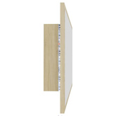 vidaXL Lustro łazienkowe LED, kolor dąb sonoma, 90x8,5x37 cm, akryl