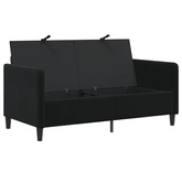 Sofa z miejscem do przechowywania Czarny 152 x 78 x 87 cm