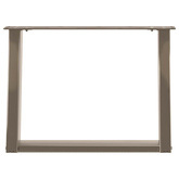 Nogi do stolika kawowego w kształcie litery U 2 szt. Naturalna stal 70x(42-43) cm Stal