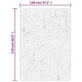 vidaXL Dywan z długim włosiem PAMPLONA, beżowo-antracytowy, 120x170 cm