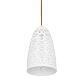 Lampa sufitowa wisząca 1X60W E27 ażurowy biały BENE 31-70593