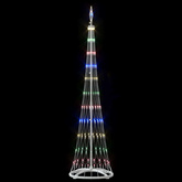 Choinka świąteczna LED Wielokolorowe 51 x 51 x 190 cm Metal