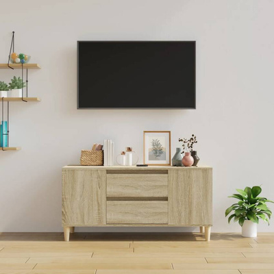 vidaXL Szafka pod TV, dąb sonoma, 102x44,5x50 cm