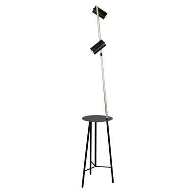 Lampa podłogowa czarno-złota 164cm Perret 52-00019