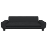 vidaXL Legowisko dla psa, czarne, 100x54x33 cm, aksamitne