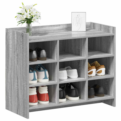 Szafka na buty z przechowywaniem Szary Sonoma 85 x 39,5 x 70 cm