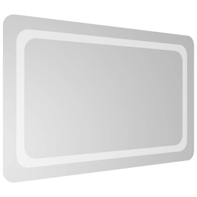 vidaXL Lustro łazienkowe z LED, 50x80 cm