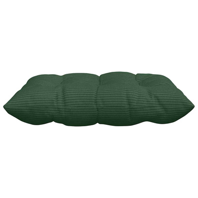 Poduszki na siedziska 4 pcs Ciemna zieleń 40 x 40 x 6 cm