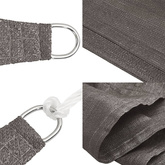 Żagiel przeciwsłoneczny, 160 g/m?, antracytowy, 2,5x4,5 m, HDPE