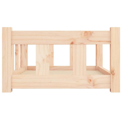 Legowisko dla psa, 65,5x50,5x28 cm, lite drewno sosnowe vidaXL