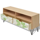vidaXL Szafka pod TV z MDF, 120x30x50 cm, brązowa
