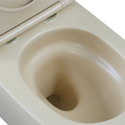 MISKA WC PODWIESZANA, QFS, TAVRO OKRĄGŁA, Z DESKĄ WOLNOOPAD CAPPUCCINO