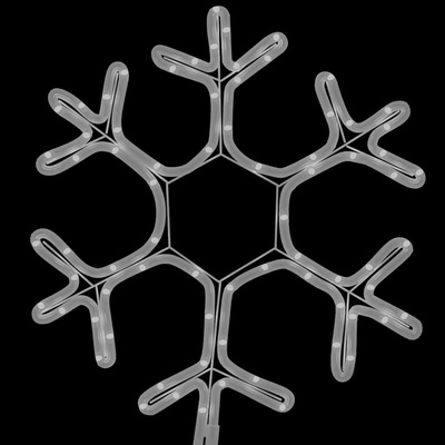 Świąteczna dekoracja płatek śniegu 72 LED, ciepła biel 38x37 cm
