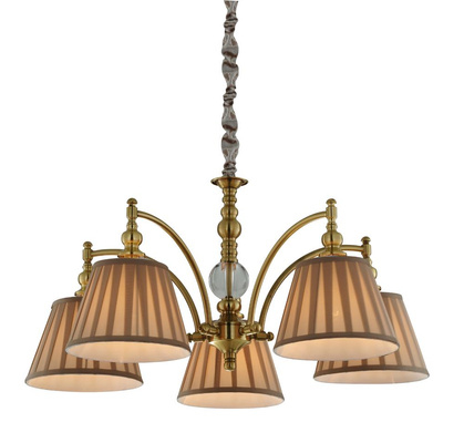 Lampa wisząca patynowa regulowan łańcuch 5x40W E14 Austin Candellux 35-13859