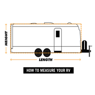 Pokrowiec na przyczepę kempingową, szary, M