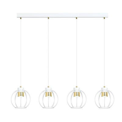 Lampa wisząca AJAX 4 WHITE/GOLD