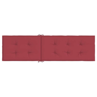 vidaXL Poduszka na leżak, winna czerwień, (75+105)x50x4 cm