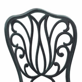Zestaw Bistro Ogrodowego 3 szt. Zielony Aluminium