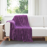 Koce narzutowe 6 pcs Fioletowy 150 x 130 cm Polar