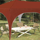Namiot imprezowy rozkładany 575 x 288 x 245 cm terakota