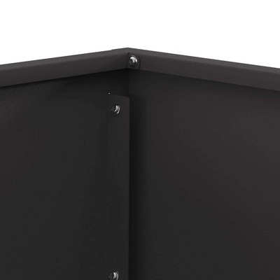 Kominek Czarny 60 x 60 x 35 cm Stal