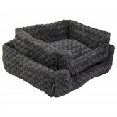 Jack and Vanilla Legowisko sofa Softy XS, 50x43x17 cm, szare rozety