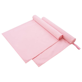 Ręczniki Sportowe 2 pcs Różowy 180 x 90 cm Poliester i poliamid