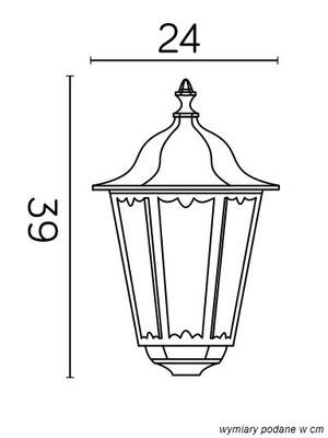 Lampa ogrodowa stojąca (głowica) K 1018